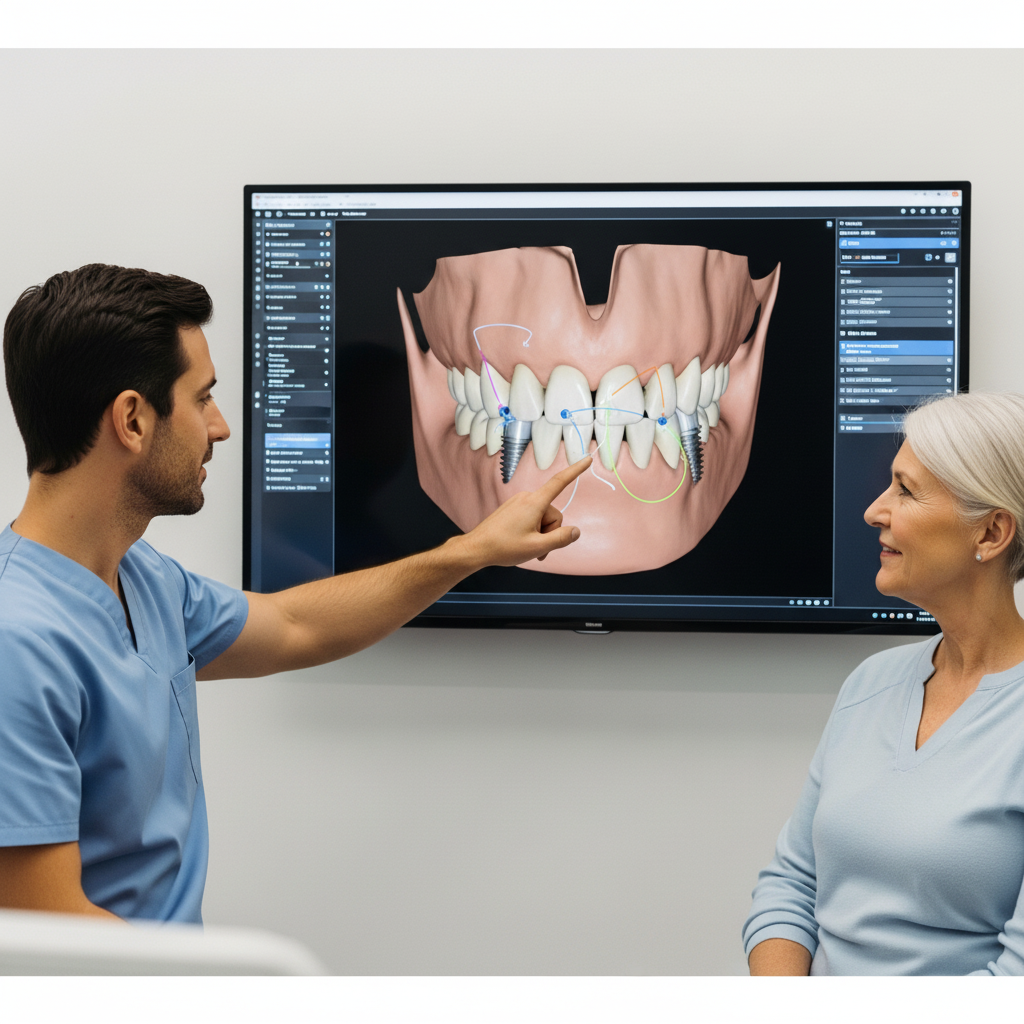 3D CBCT Scan for Implant Procedure All-on-4 Dental Implants are meticulously planned using advanced 3D digital imaging technology.