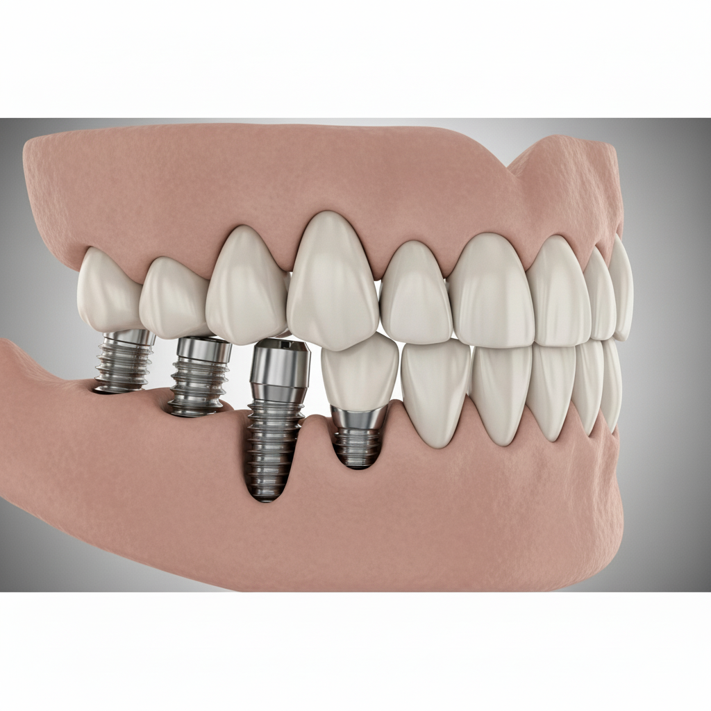 Strategic Placement of All-on-6 Dental Implants All-on-6 Dental Implants provide enhanced stability through the strategic placement of six titanium posts.