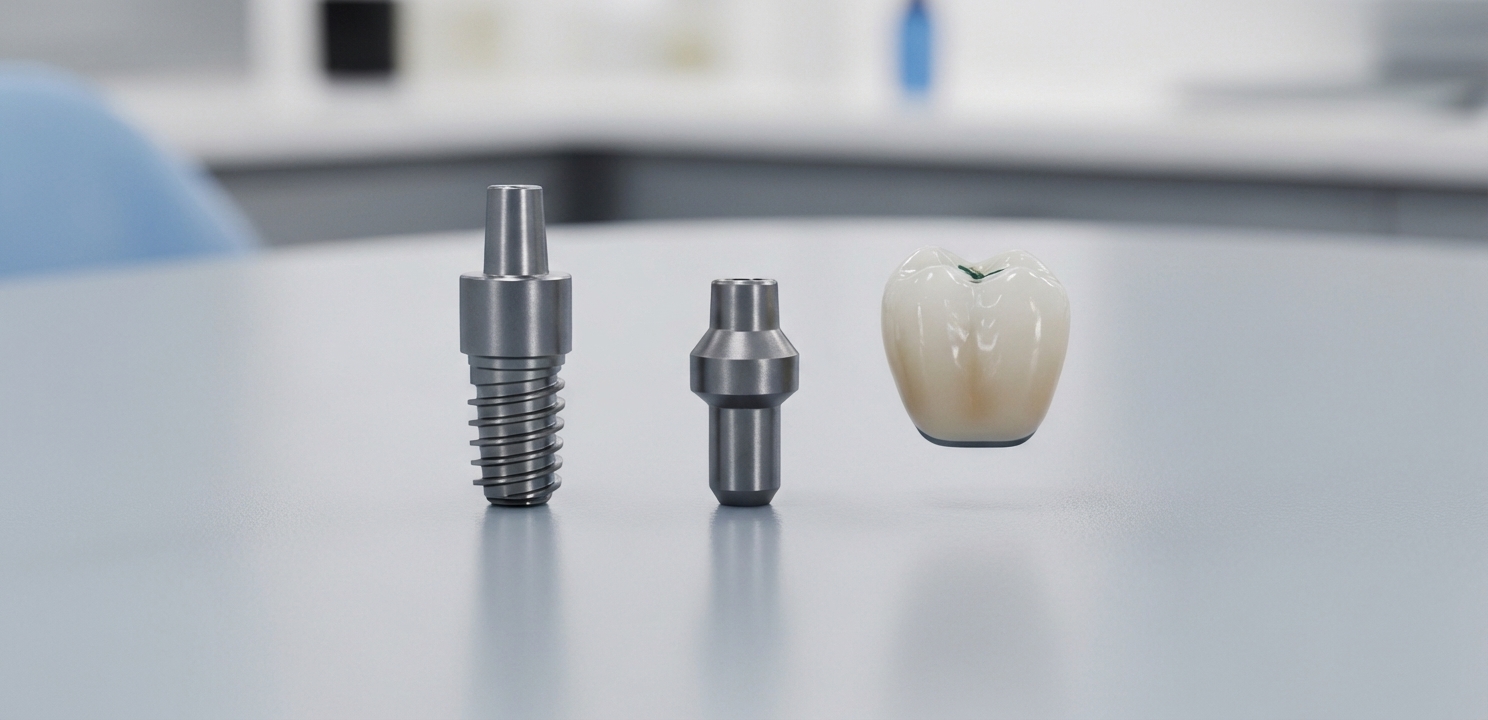 Dental Implants in Turkey consist of three key parts: the implant post, abutment, and crown.
