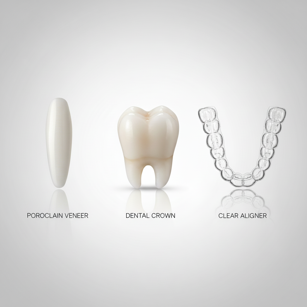 Comparing Dental Crooked Teeth Treatment Options Cost to Fix Crooked Teeth: Exploring different treatment methods like veneers, crowns, and clear aligners.