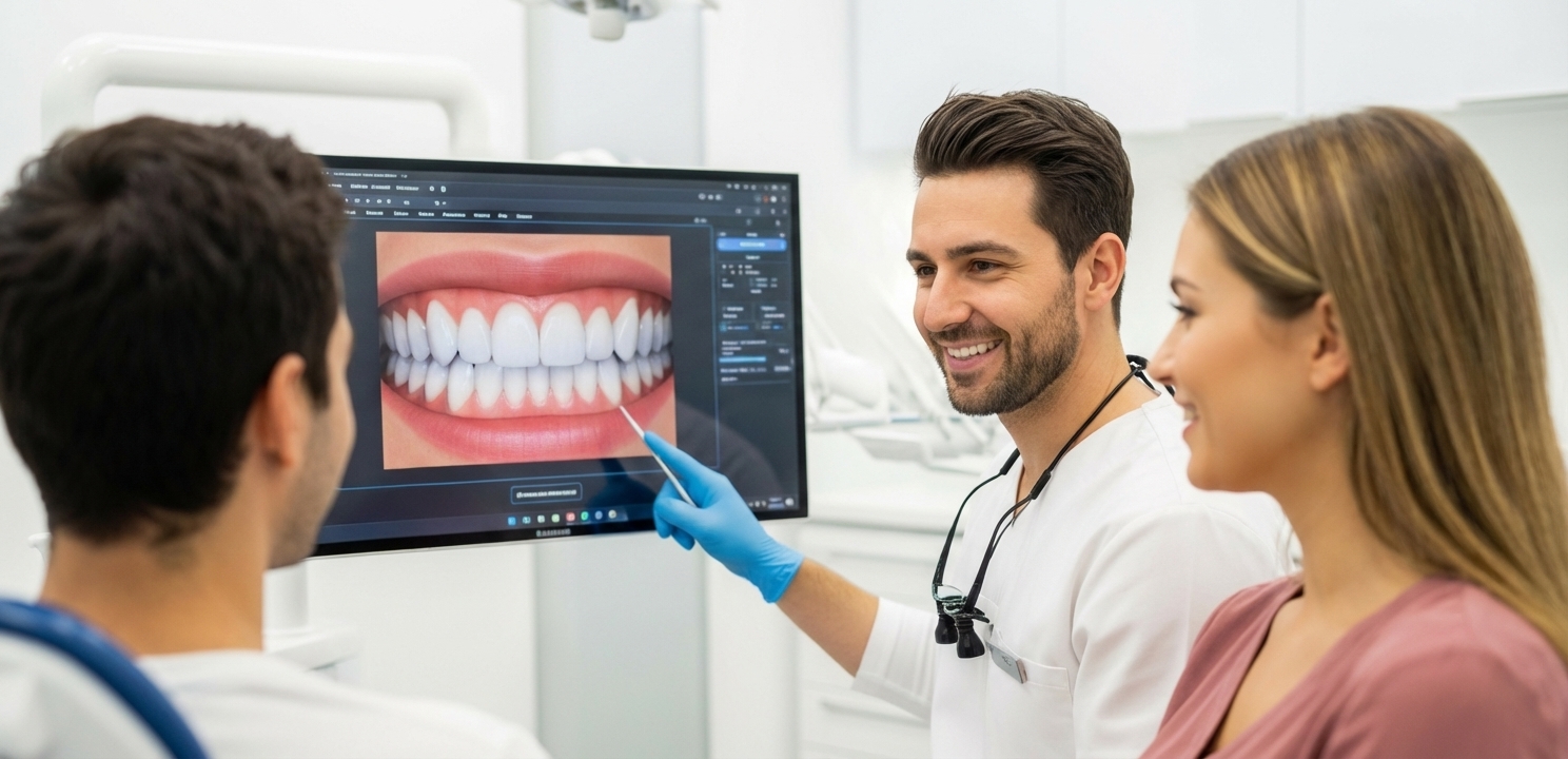 Smile Makeover in Turkey is planned with advanced digital smile design technology.