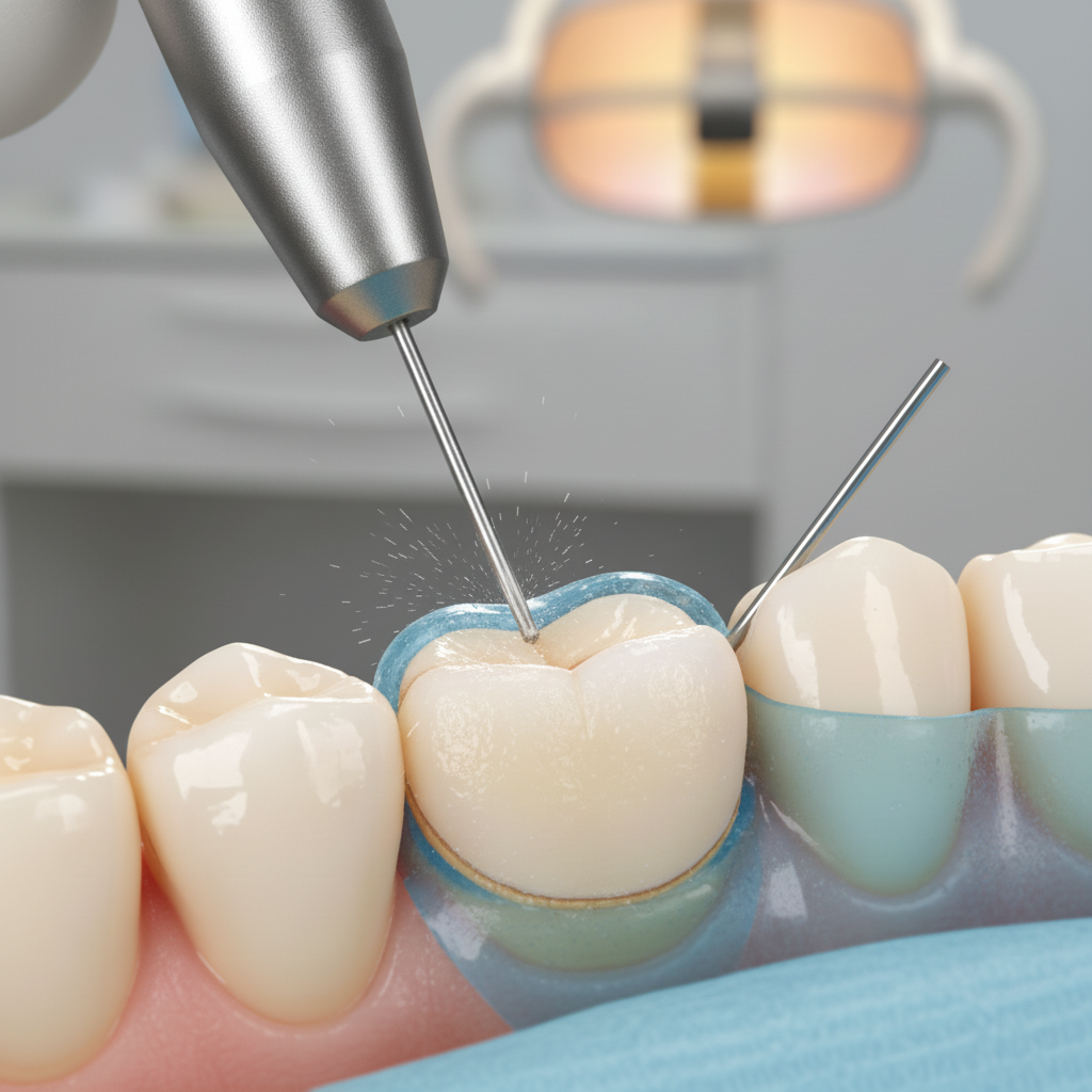 Dental Tooth Preparation for Veneer Bonding Veneer Treatment involves precise tooth preparation, a crucial step for a flawless fit and natural appearance.