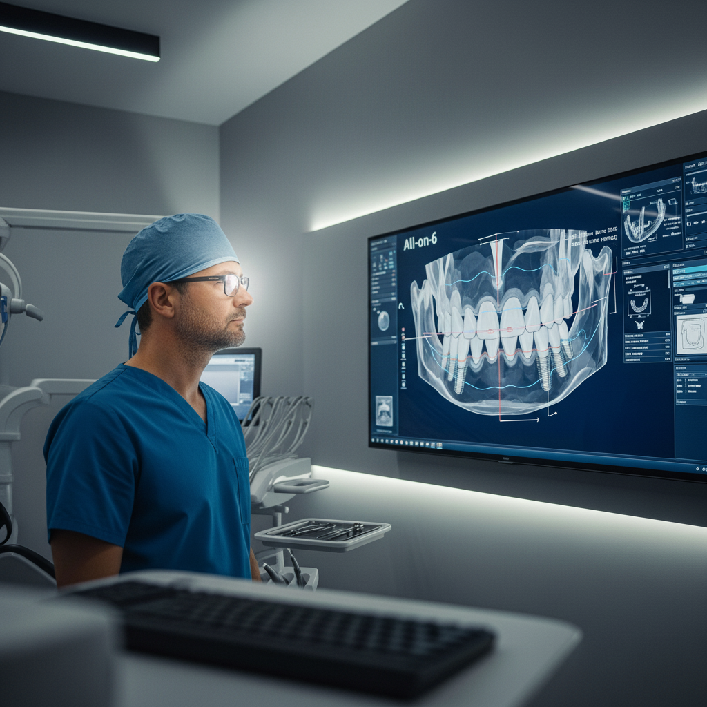 Advanced Jawbone Imaging for Implant Planning All-on-6 Dental Implants procedure begins with advanced 3D CBCT imaging for meticulous planning