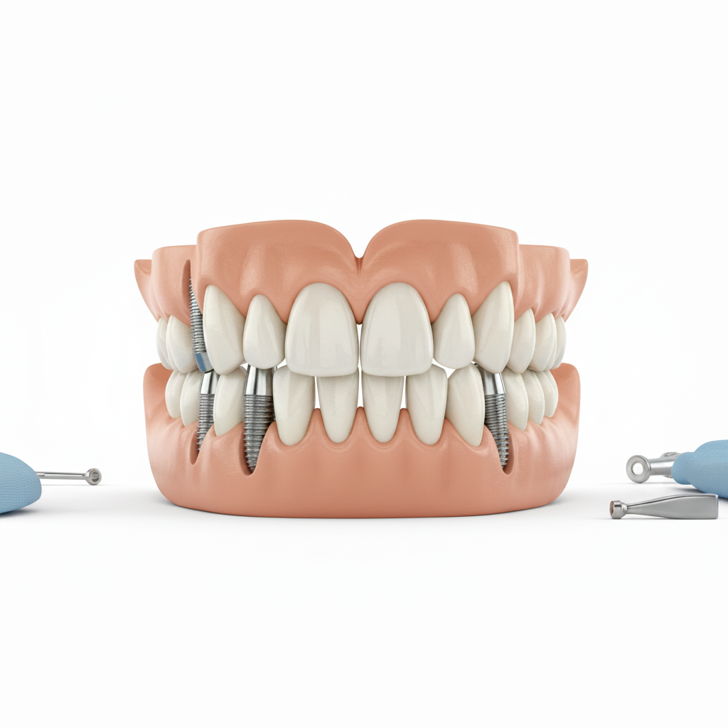 Jaw with Full Arch Dental Implants Full Mouth Dental Implants UK Price reflects the advanced restoration providing stability and natural aesthetics.