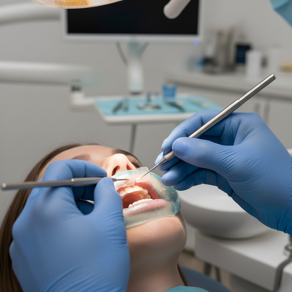 Veneers Cost in the UK, often includes the precise bonding procedure by a skilled dentist.