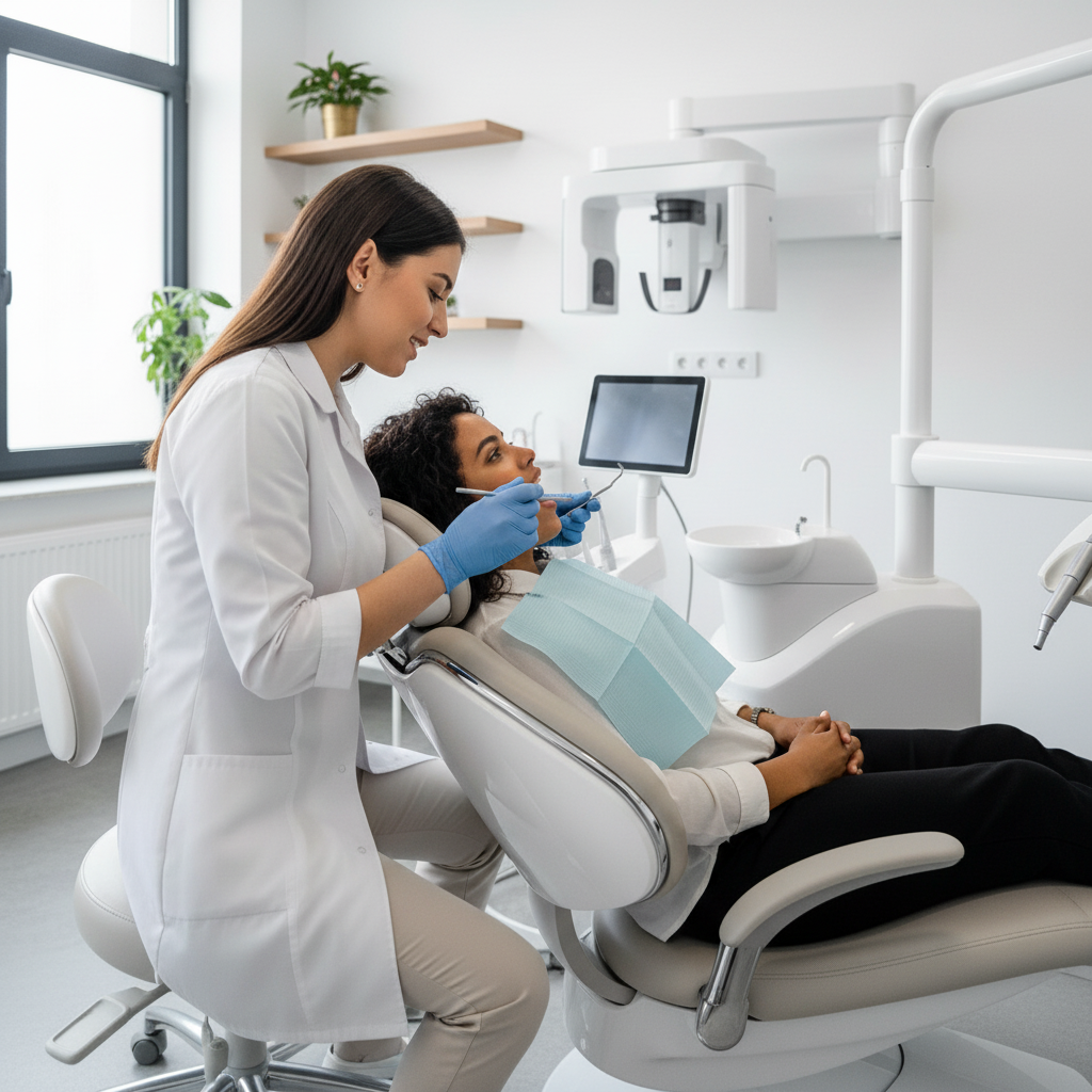 First Dental Consultation in Turkey Dental Treatment in Turkey often begins with a thorough initial examination in a modern clinic.