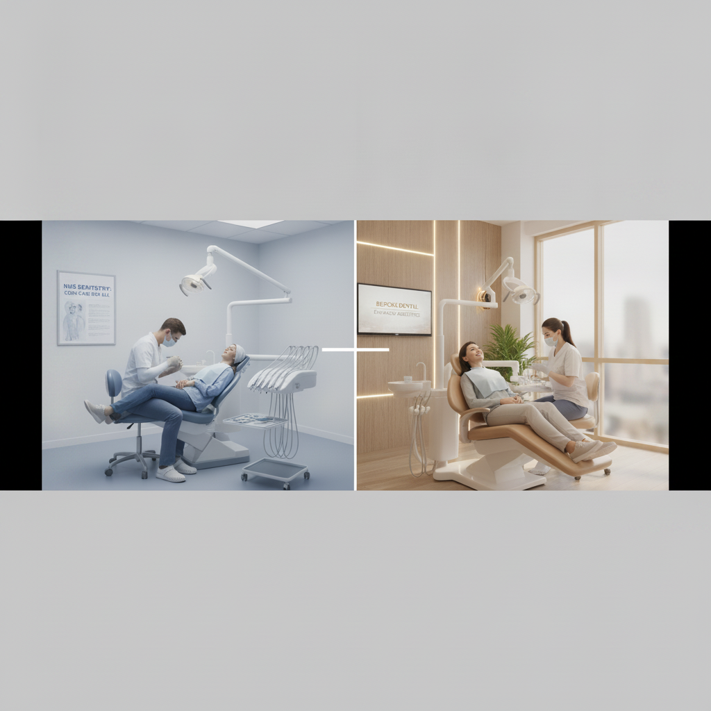 Contrasting NHS and Private Dental Options NHS Dentists Good Quality: Visualizing the distinct approaches of public versus private dental care options
