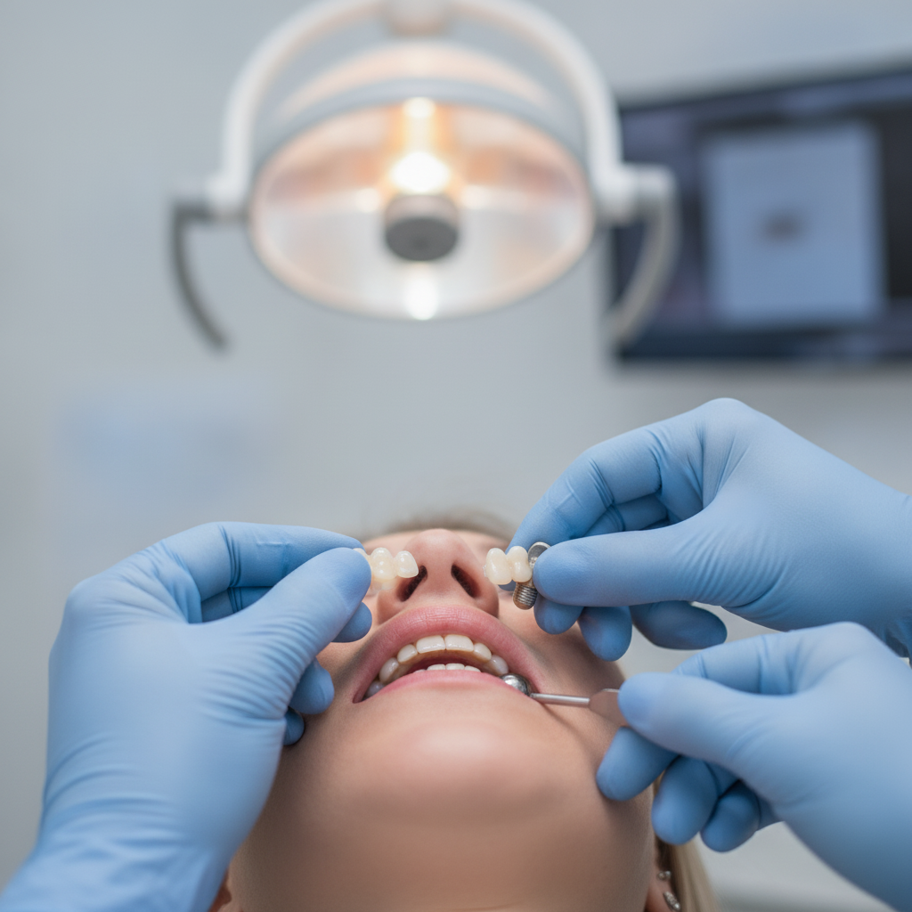 Same Day Dental Implants UK are meticulously placed, with a temporary crown secured immediately after surgery.