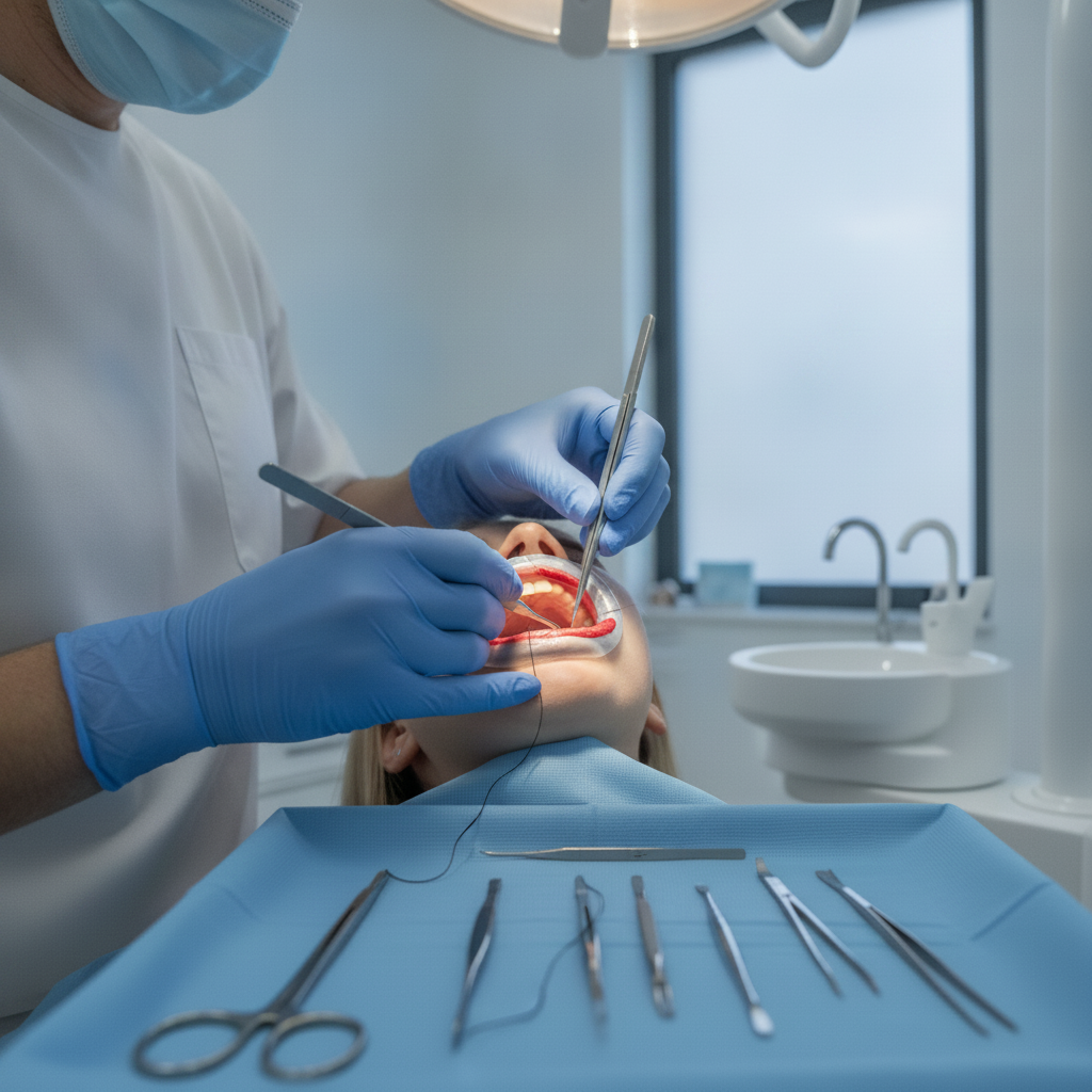Gum Surgery UK involves a periodontist carefully removing diseased tissue and reshaping bone