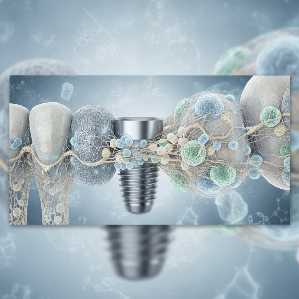 Dental Implants vs Dentures UK. The advanced science showing titanium implant posts fusing into jawbone.